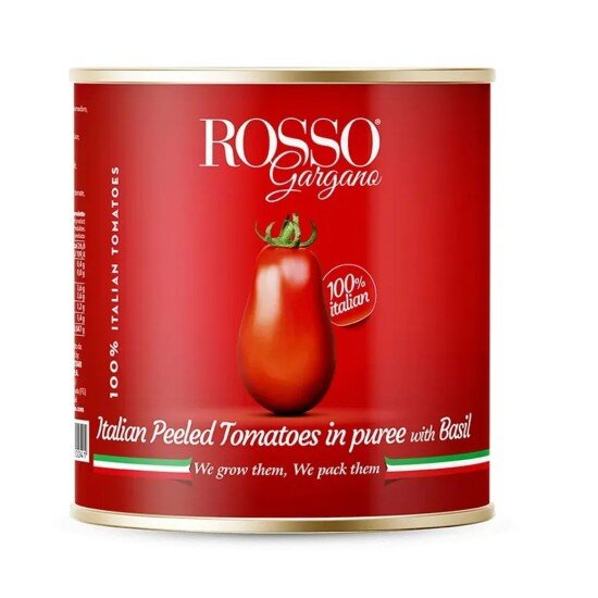 Томаты Rosso Gargano "Pelati" очищенные целые в собственном соку, 2.5 кг