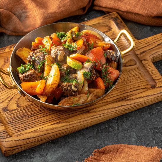 Жаркое с курицей и овощами