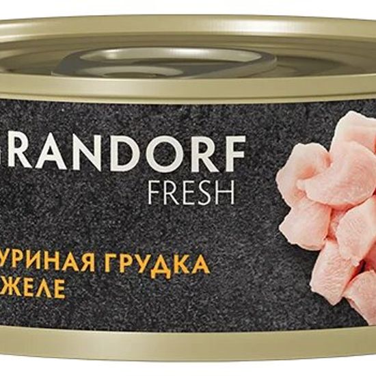 GRANDORF Fresh консервы для кошек, куриная грудка в желе, 70 г (3601)