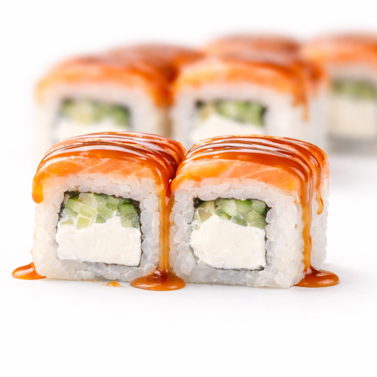 Опалённая филадельфия с карамелью