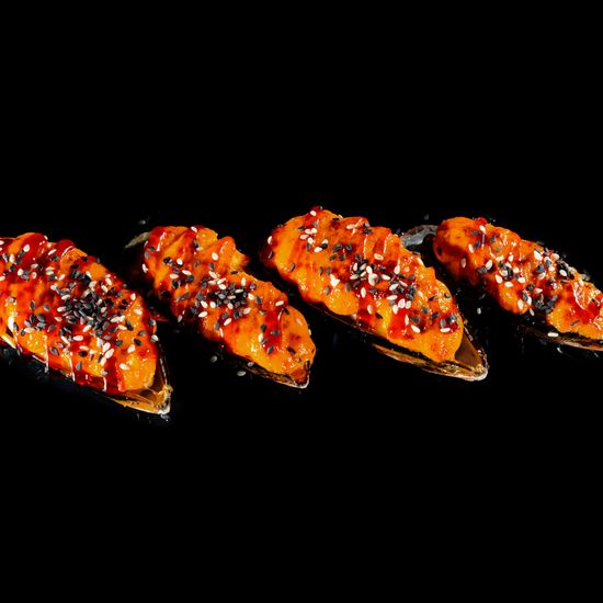 Запеченные Мидии (Острый)