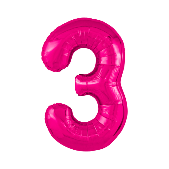 ≈ 100 см, Цифра 3, Фуксия
