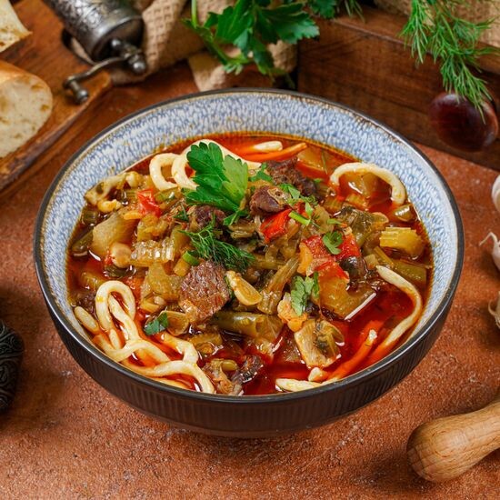 Лагман с говядиной