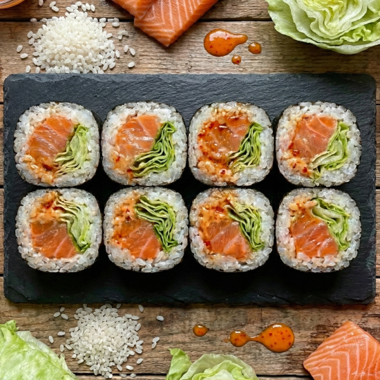 Ролл «Сочный» с лососем