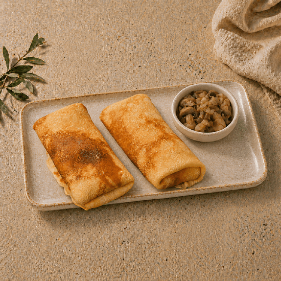 Блинчики с грибами