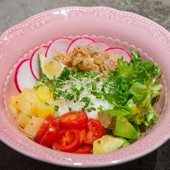 Поке боул с креветкой