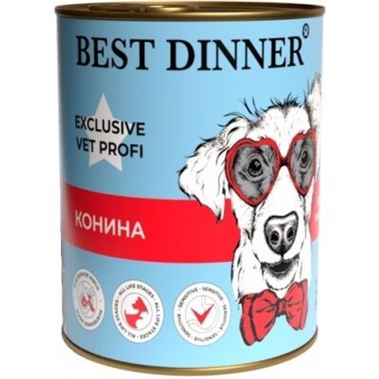 Best Dinner Vet Profi Gastro Intestinal консервы для собак, конина, 340 г
