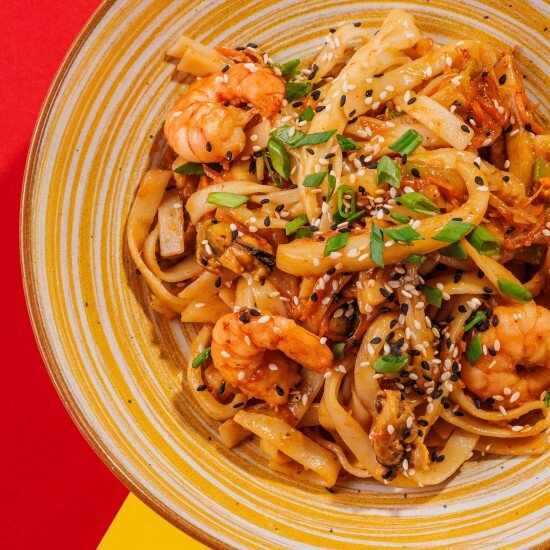 Удон с креветкой