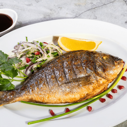 Дорадо жареная