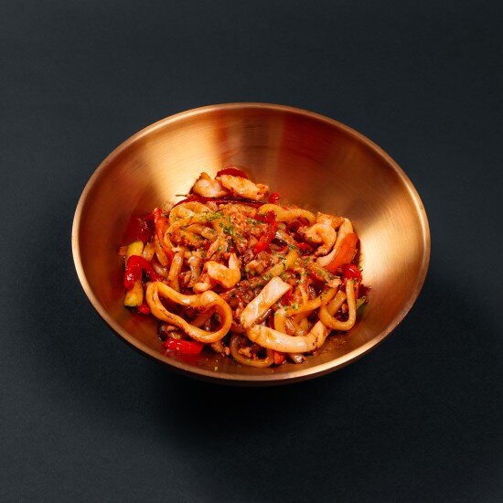 Вок с морепродуктами