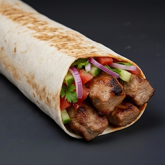 Шашлык в лаваше свинина