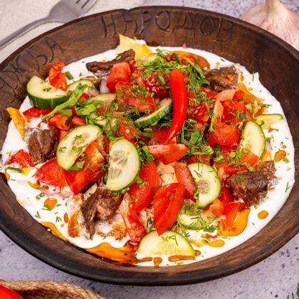 КУРУТАБ ПО ТАДЖИСКИ МЯСО