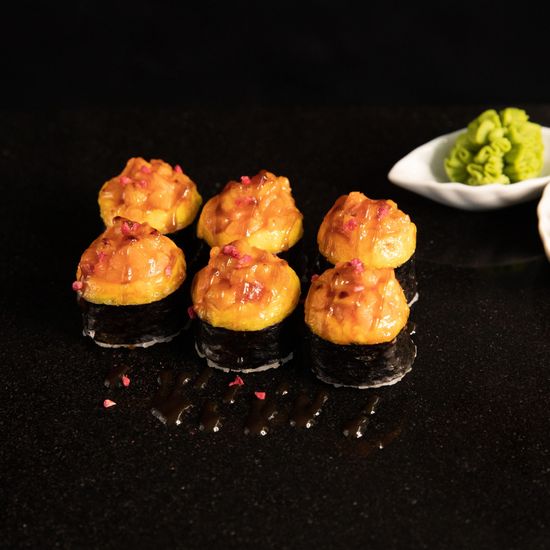 Запеченный лосось манго