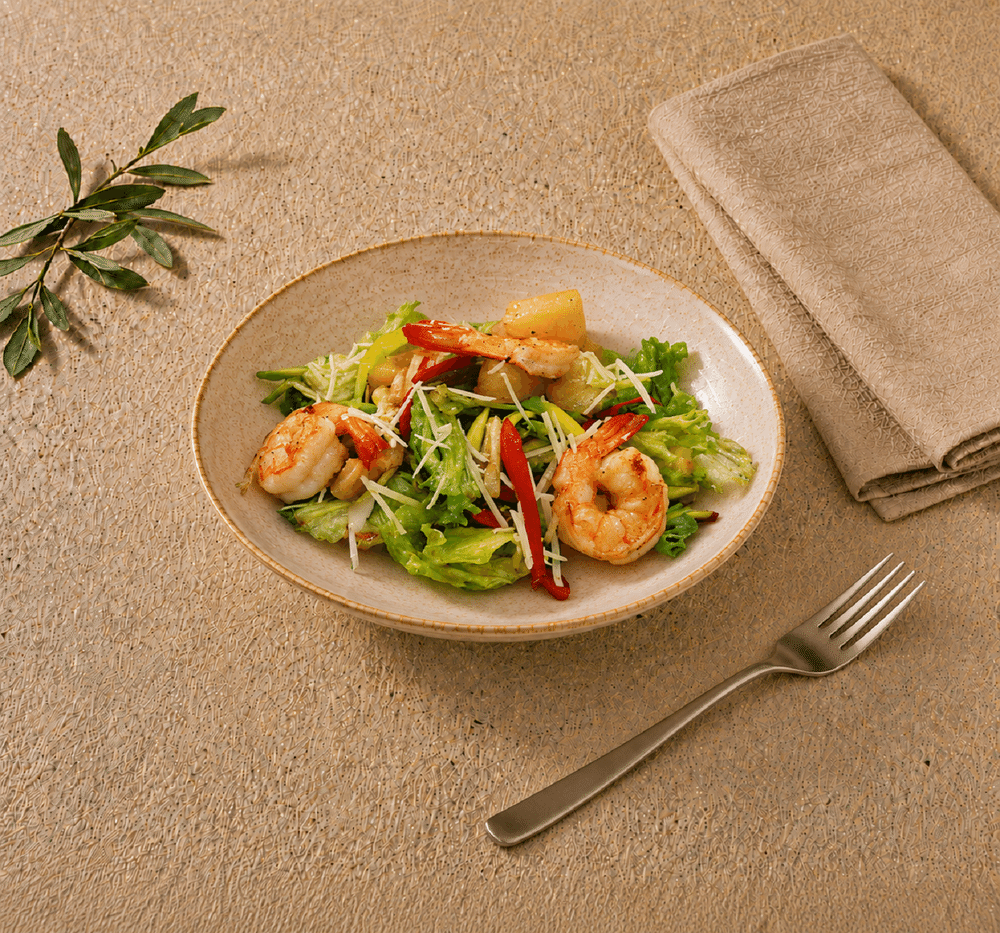 Салат с Морепродуктами и ананасом