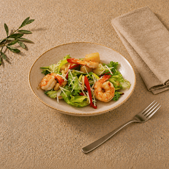 Салат с Морепродуктами и ананасом
