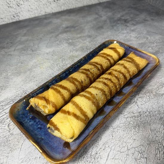 Блинчики с бананом и шоколадом