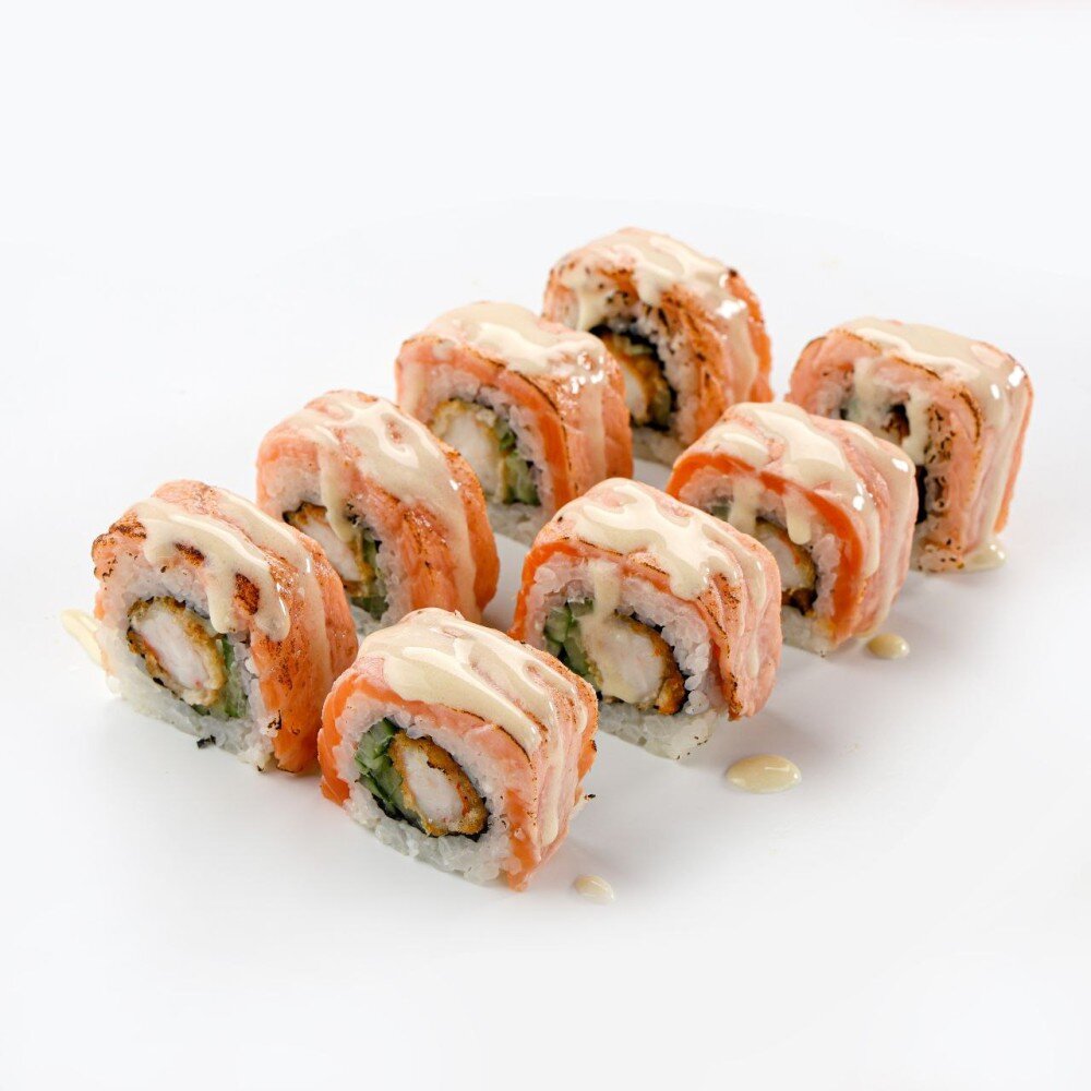 Опалённый лосось в трюфельном соусе