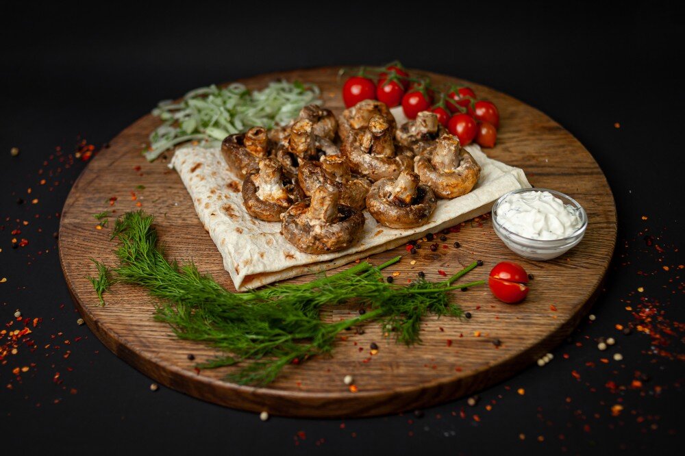 Шампиньоны на углях