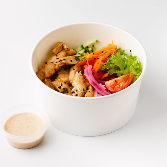 Боул с курицей терияки