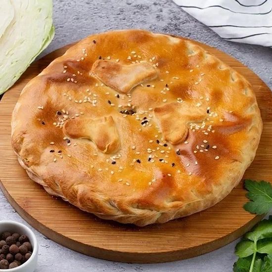 Пирог с капустой и луком