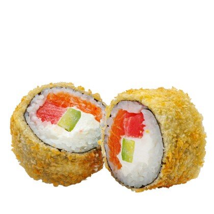 Жареный с тунцом и лососем