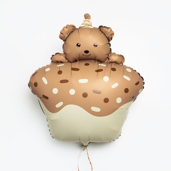 ≈ 73 см, Фигура, Кексик с медвежонком, Бежевый, Сатин