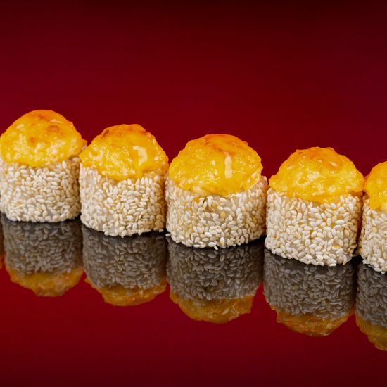 Запечённый с креветкой