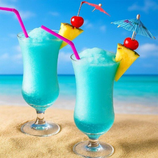 Коктейль  " Голубая Лагуна "