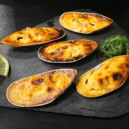 Мидии запечённые