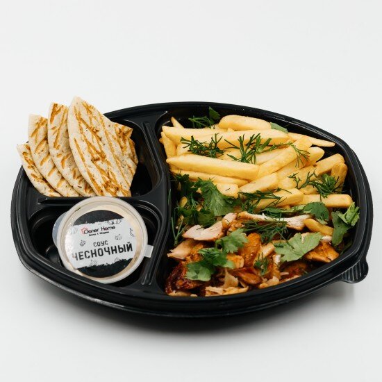 Донер фри в тарелке