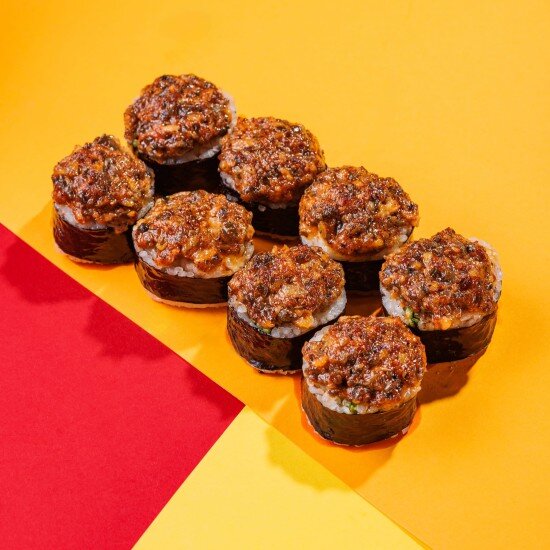 Запеченый тар-тар с угрем