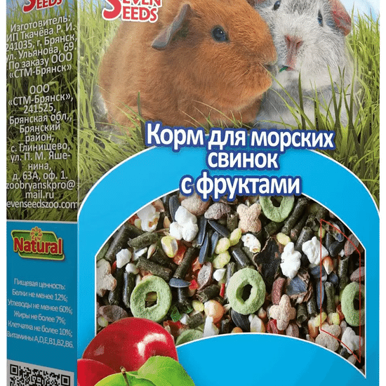 Seven Seeds Special корм для морских свинок с фруктами, 400 г