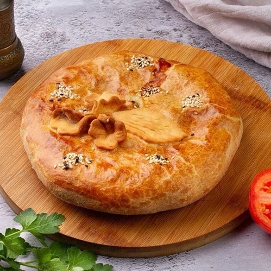 Пирог с бараниной картофелем и луком