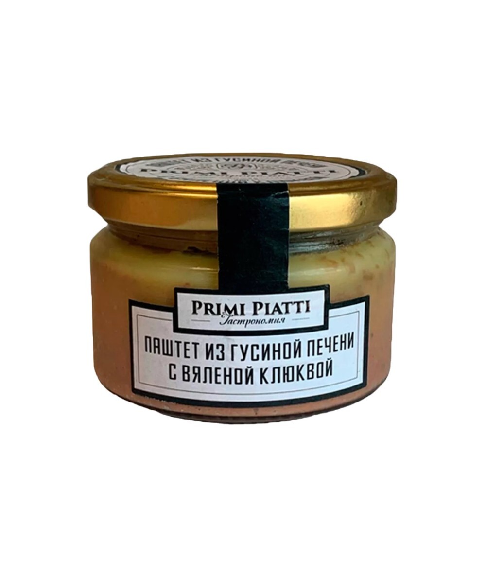 Паштет из Гусиной печени с вяленой клюквой 180гр. "Primi Piatti"