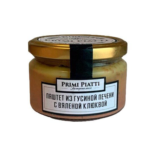 Паштет из Гусиной печени с вяленой клюквой 180гр. "Primi Piatti"