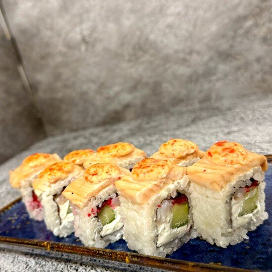 Запеченная филадельфия с креветкой