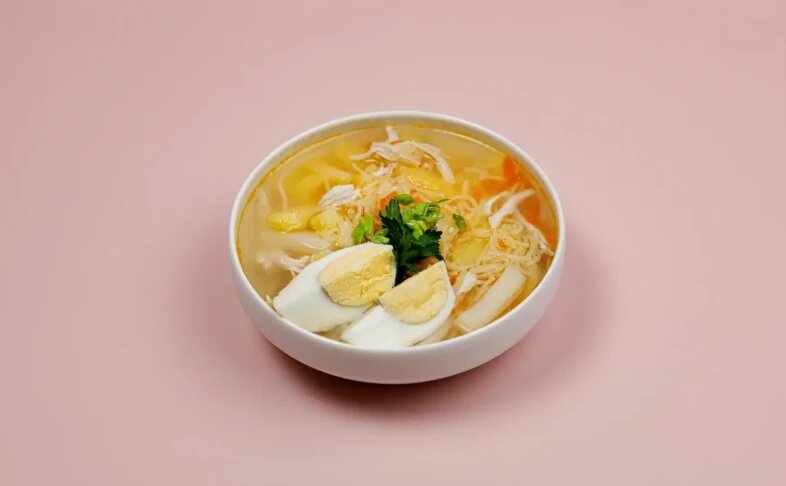 Куриный суп лапша малышОк