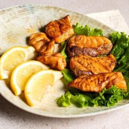 Семга на углях