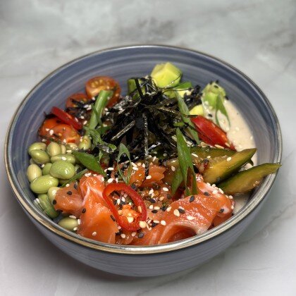 Поке лосось