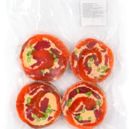 Рулет из форели с тунцом, бобами и сыром с/м в/у, кг