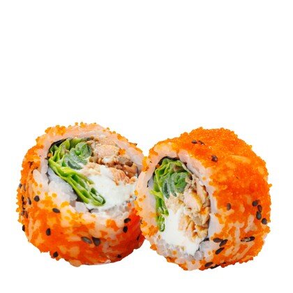 Ролл с жареным лососем терияки