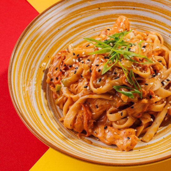 Удон с курицей