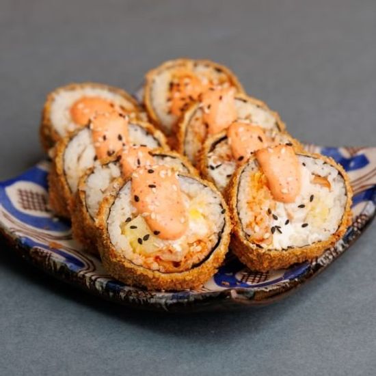 Кимпаб жаренный с креветкой