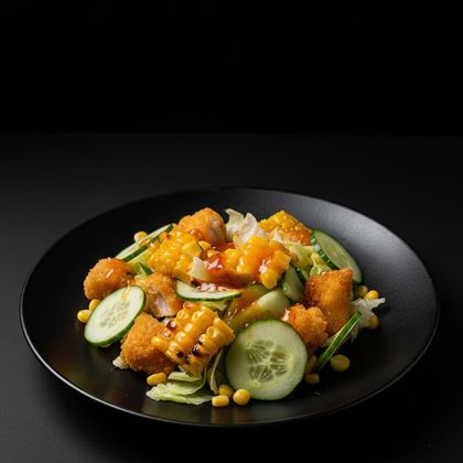 Салат с креветками в тайском стиле