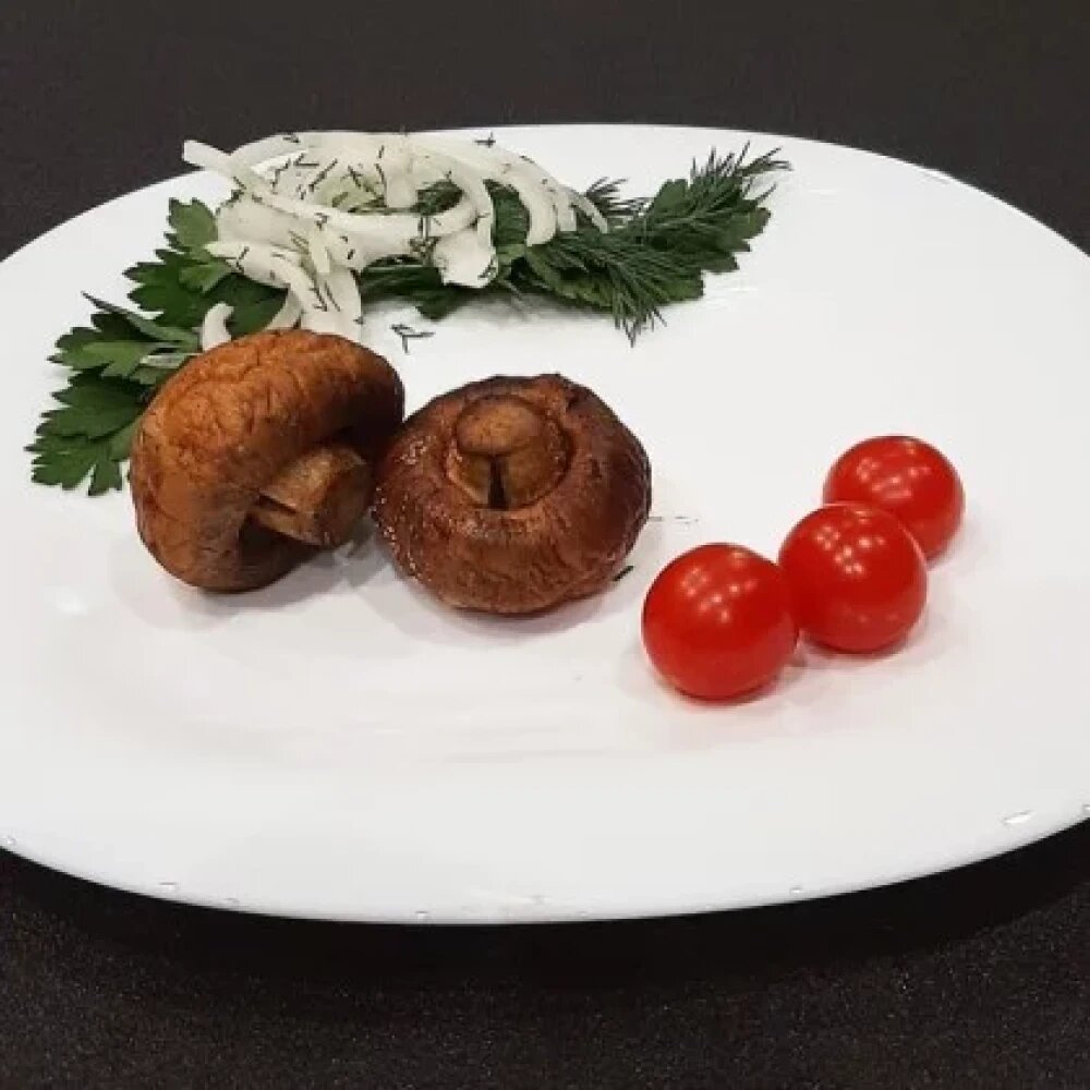 Грибы на мангале