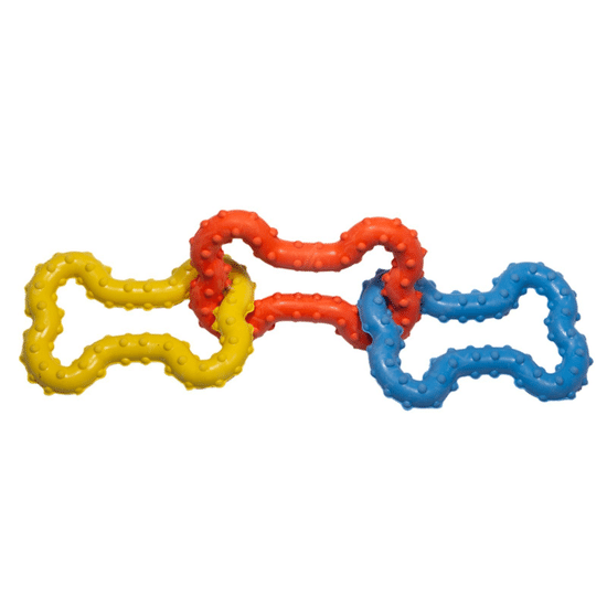 GiGwi Catch & Fetch игрушка для собак «Три резиновые косточки», 16 см