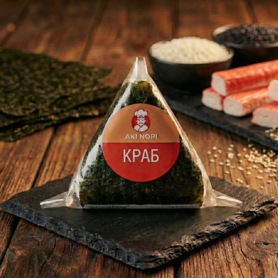 Онигири с крабом