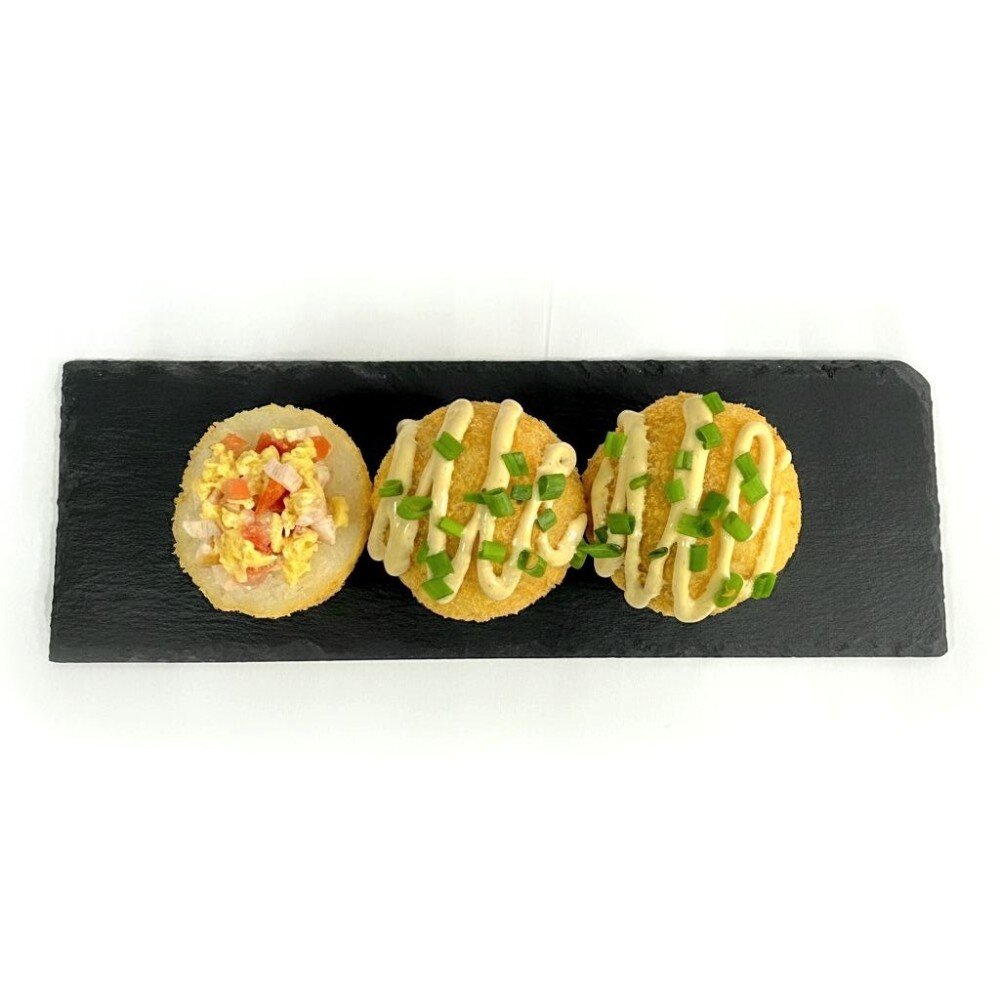 Рисовые шарики с курочкой и сыром