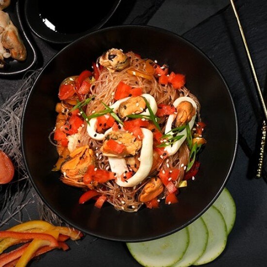 Стеклянная лапша с морепродуктами