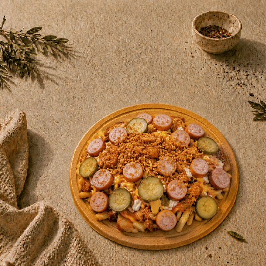 Сальчипапа Картофель Фри с колбасками